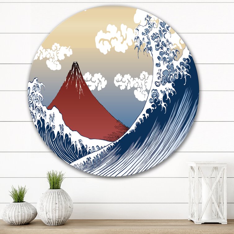 Japanese wave wall cheap tapestry